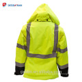 Construcción de invierno Hi Vis Workwear Vest Ansi Class 3 Alta visibilidad Yellow Safety Chaqueta reflectante
